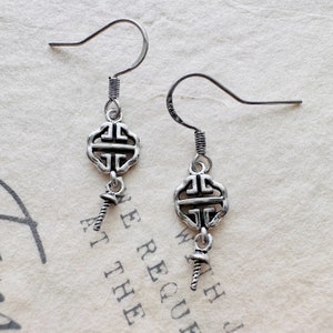 Sterling Silver Earwires , Earrings Findings / 33x7mm