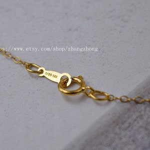 1 pcs,  16 / 18 inch or 40cm / 45cm finished delicate chain gold filled delicate rolo chain thickness 1mm