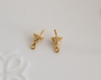 2pcs gold filled bail  (10x5mm)