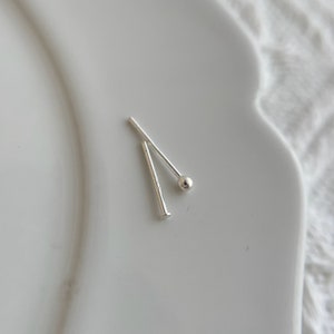 20pcs, solid sterling silver flat / ball / post earring / studs posts earings findings / earring supplies