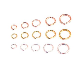10pcs, sterling silver OPEN jump ring, 3mm / 4mm / 5mm / 6mm / 7mm / thick 0.7mm