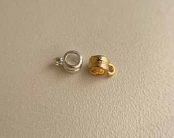 10 de 9k or rempli de bails spacer perles porte-charpente bail bead avec trou 3.5mm