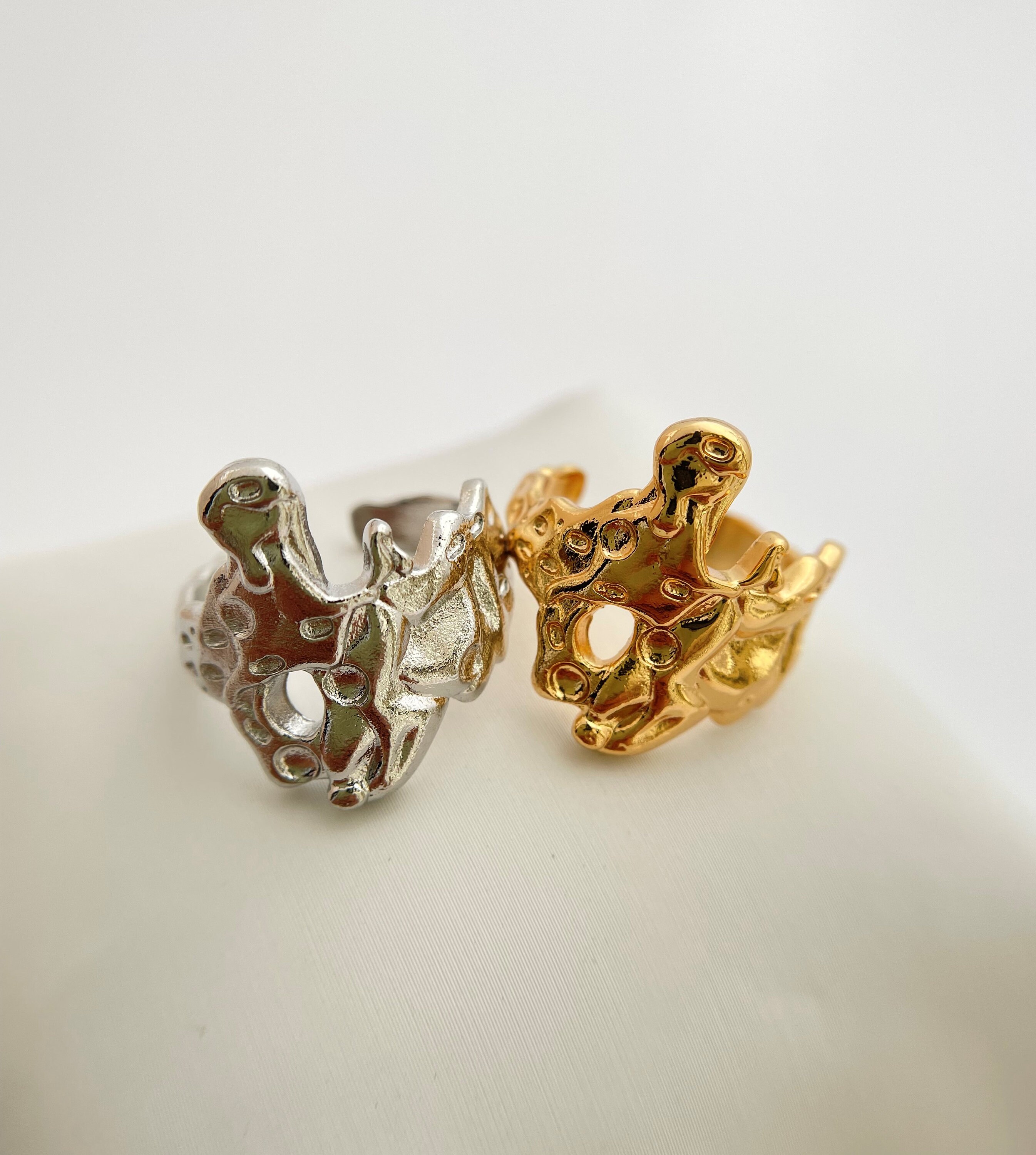 Drip Drips Dripping Open Ring Etsy