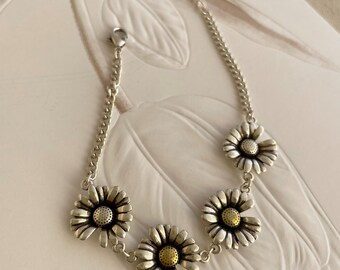 Sunflower Flower Bracelet - Gifts for Women Girls  - Adjustable