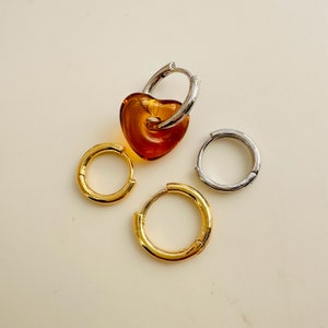 Kreis Creolen Huggies / 14 mm / 16 mm / ohne Perle