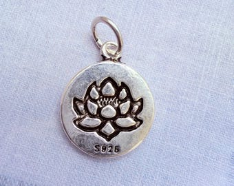 Sterling Silver Charm  , 13mm, 1 piece