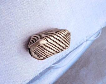 Sterling Silver Bead  , 15mm, thick 5mm, 1 piece, hole 1mm