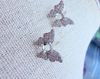 4mm settings, earrings findings, 1 pair