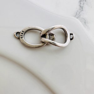 Sterling Silver Clasp, 20x8mm