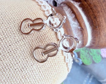 6mm settings, earrings findings, 1 pair