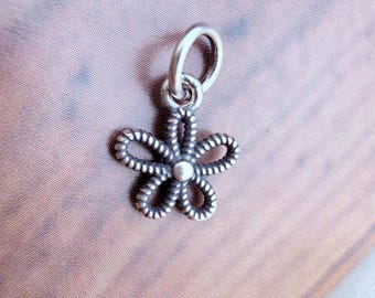 8mm, Sterling Silver  Charm , 1 piece