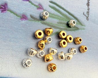 50pc goldfilled beads  (3.5x3mm,hole 1mm)