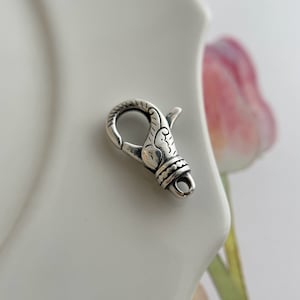 Sterling Silver Trigger Lobster Clasp Spring Clasp / clasp finding / 18x12mm