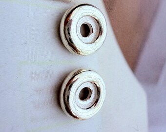 9mm, Sterling Silver Beads , 2 pieces, hole 1.8mm
