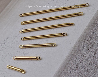 10 of gold filled bar stick link connector 10mm 15mm 20mm 25mm 30mm 35mm 40mm