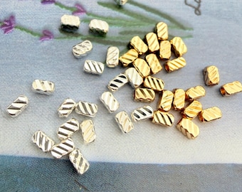 50pc goldfilled beads  (4x2mm,hole 1mm)