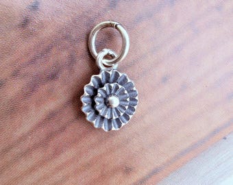 TINY 7MM Sterling Silver  Charm , 1 piece