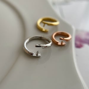 10 pcs, Solid Sterling Silver Lock In Jump Ring Link Ring / 6mm / 8mm / 10mm / 12mm / 14mm