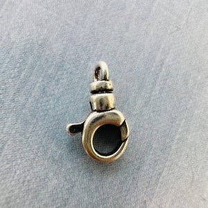 Sterling Silver Spring Clasp, 12x6mm