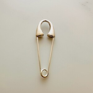 1pcs, Sterling Silver Pin Charm / 35x12mm