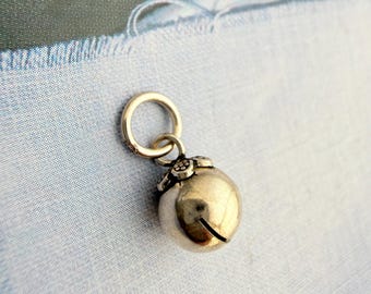 TINY 8mm, Sterling Silver Bell Charm, 1 piece