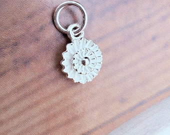 TINY 7MM Sterling Silver  Charm , 1 piece