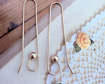 sterling silver earwires, 1 pair
