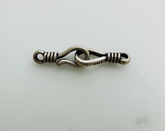 Sterling Silber Hakenverschluss / 20x4mm