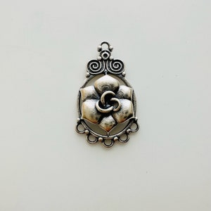 925Er Silber Blumenglied / 21x12mm
