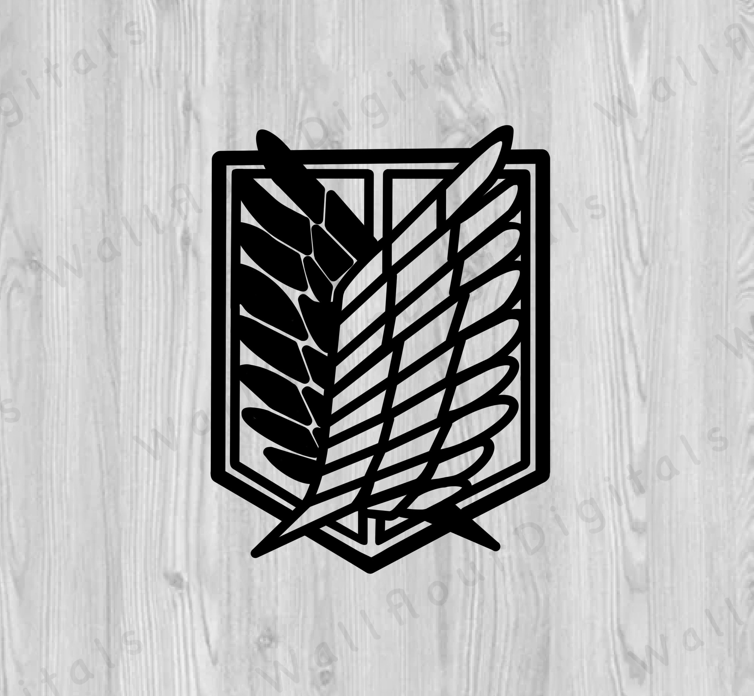 Attack On Titan Svg Aot Decal Svg Scout Regiment Digital Etsy Hong Kong
