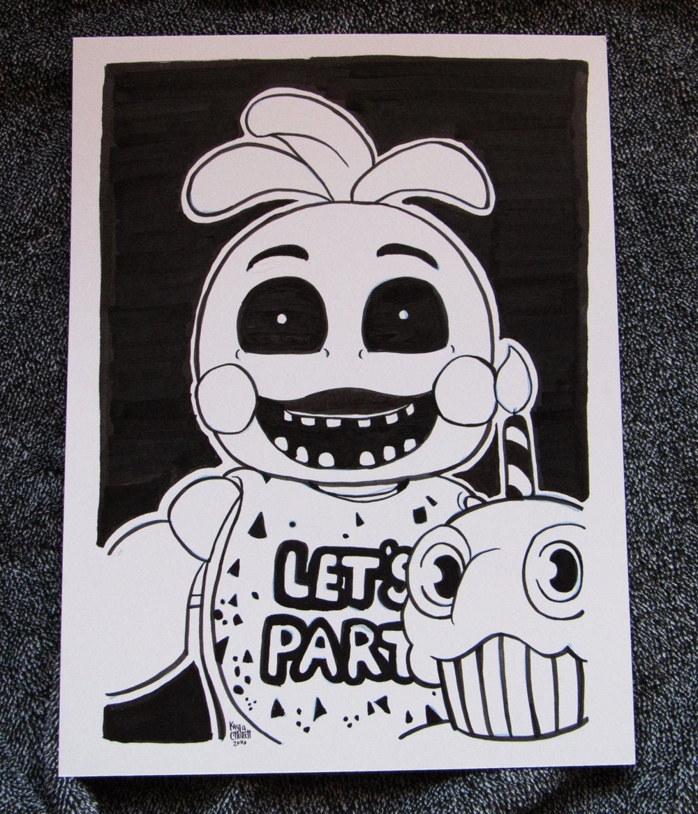 FNAF Inktober 2016: Ilustración de Toy Chica Ink - Etsy México FNAF Inktober 2016: Ilustración de Toy Chica Ink - Etsy México