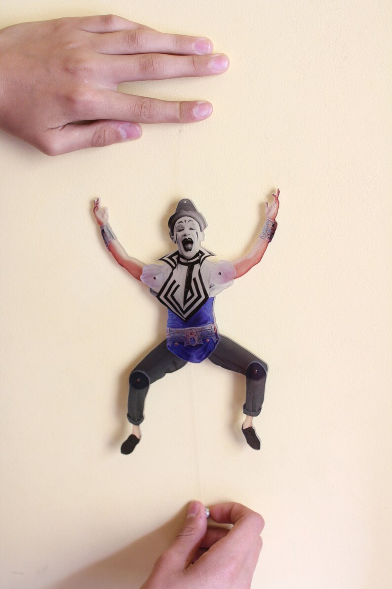 Personalised Jumping Jack puppet Custom pull string toy Etsy
