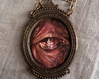 Glare - Oil Painting - Dark Art, Eye, Gothic, Stars - lizdelphic