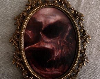 Memento Mori - Oil Painting - Dark Art, Skull, Death - lizdelphic