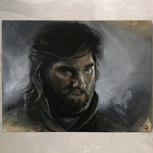 MacReady/Kurt Russell - Portrait, The Thing, Horror Movie, Actor - lizdelphic