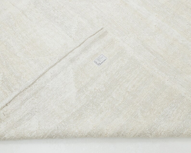 Plain White Large Vintage Turkish Area Hemp Kilim Rug 10x12, 12277 Etsy Canada