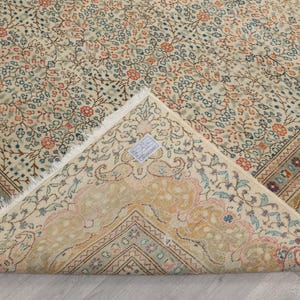 Vintage Turkish Oushak Rug 8x11: Handmade Anatolian Carpet Rug image 8