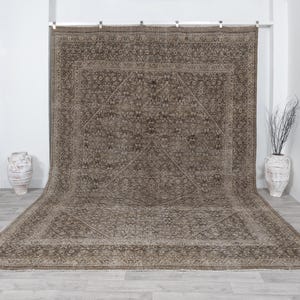 Oushak Rug 9x12 + Large Persian Rug 9x12 + Vintage Persian Rug 9x12 + Oversize Turkish Rug + Handmade Rug + Area Rug 9x12