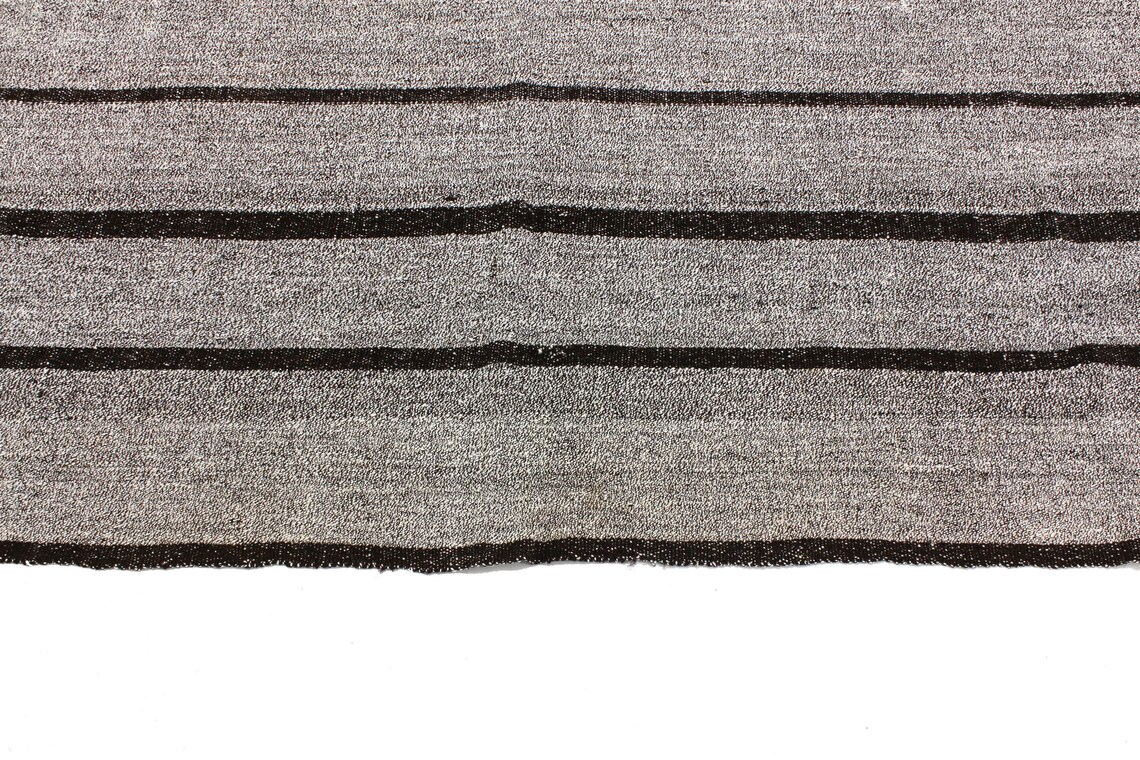 5x8 Schwarz GrauEr KelimTeppich Türkischer Vintage | Etsy