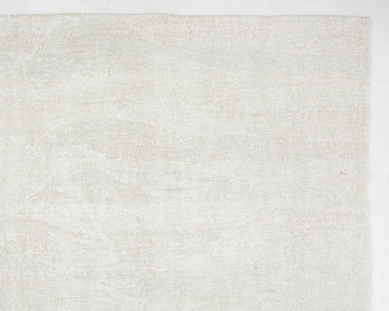 Plain White Large Vintage Turkish Area Hemp Kilim Rug 10x12, 12277 Etsy Canada
