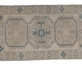 Handmade Area Rug, Turkish Oushak Rug, Vintage Antique Rug, Neutral Floor Rug, Scandinavian Rug, Kid Room Rug, Oushak Carpet, Rug 4x7, 13281