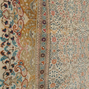 Vintage Turkish Oushak Rug 8x11: Handmade Anatolian Carpet Rug image 4
