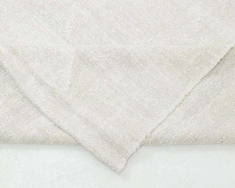 Plain White Large Vintage Turkish Area Hemp Kilim Rug 10x12, 12277 Etsy Canada