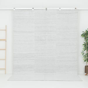 Turkish Vintage Kilim Rug, Handmade Rug, Area rug, Flat Weave Rug, Scandinavian Rug, Bedroom Rug, White Kilim Rug 6x9