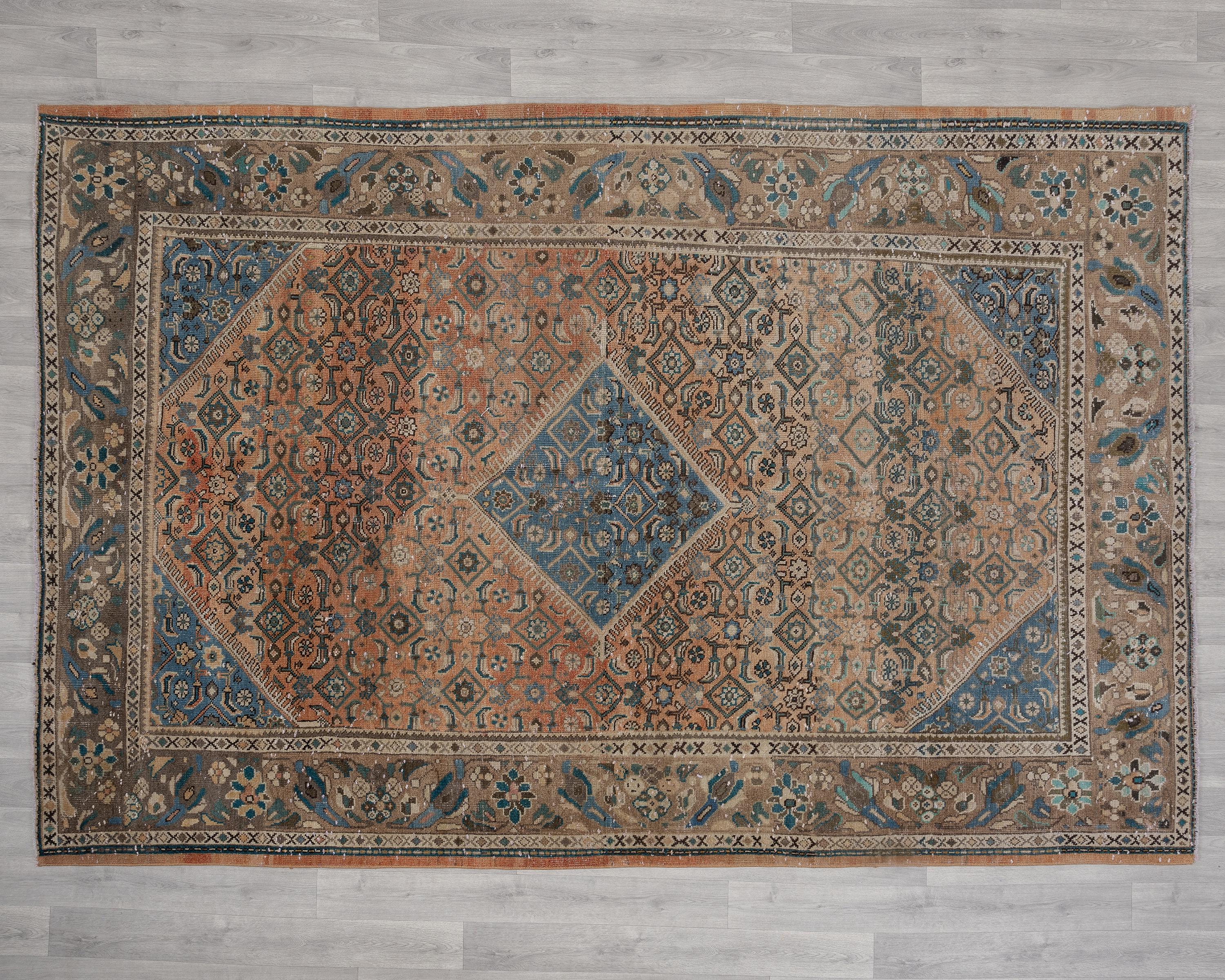 Handmade Vintage Turkish Oushak Rug: Antique Area Rug 6x9 - Etsy