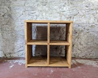 Handmade Reclaimed Wood Shelving Unit, Sustainable Storage Furniture