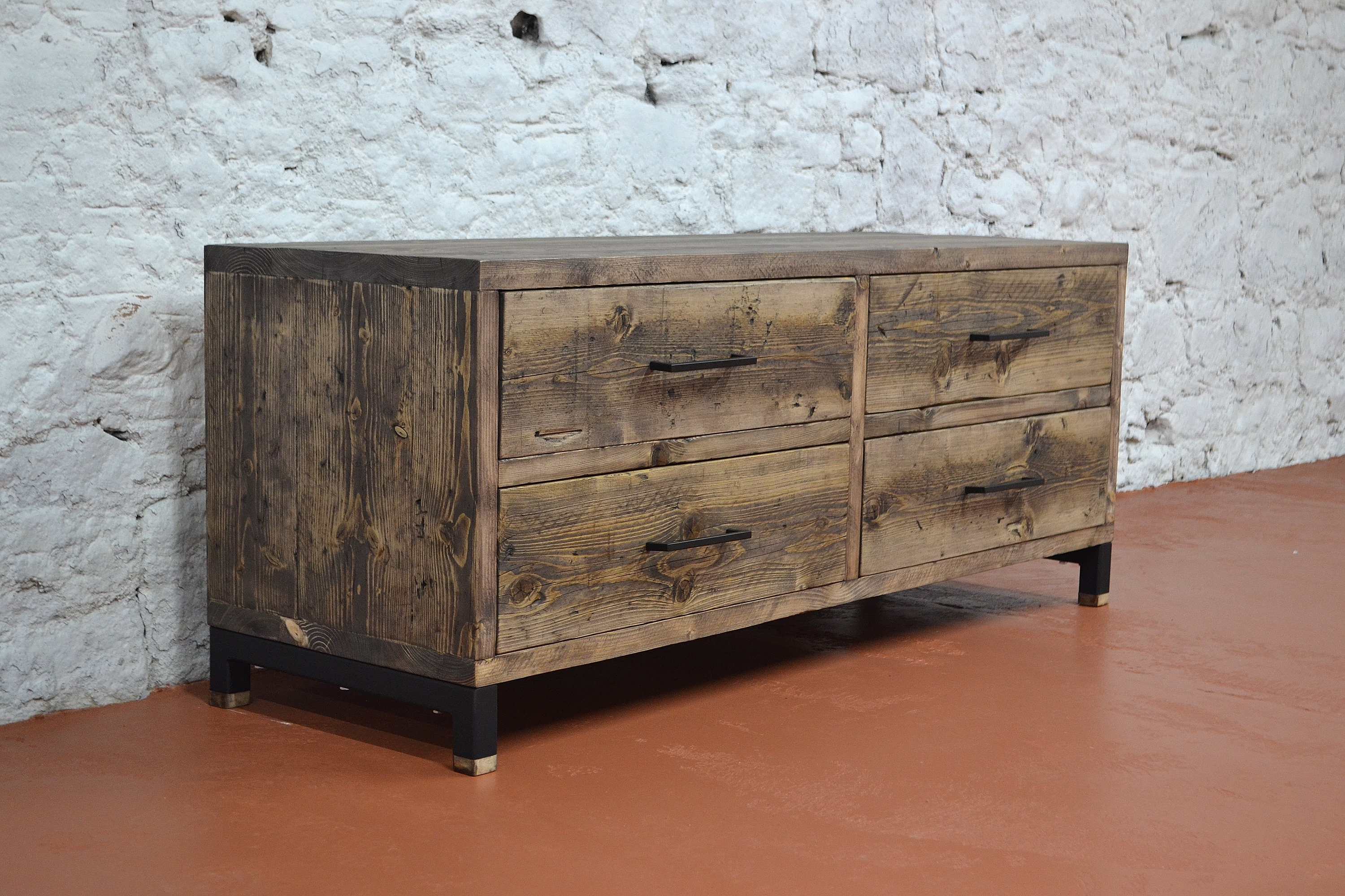 Chest of Drawers Made From Solid Reclaimed Wood Bespoke Handmade Furniture Made to Measure in Scotland Etsy