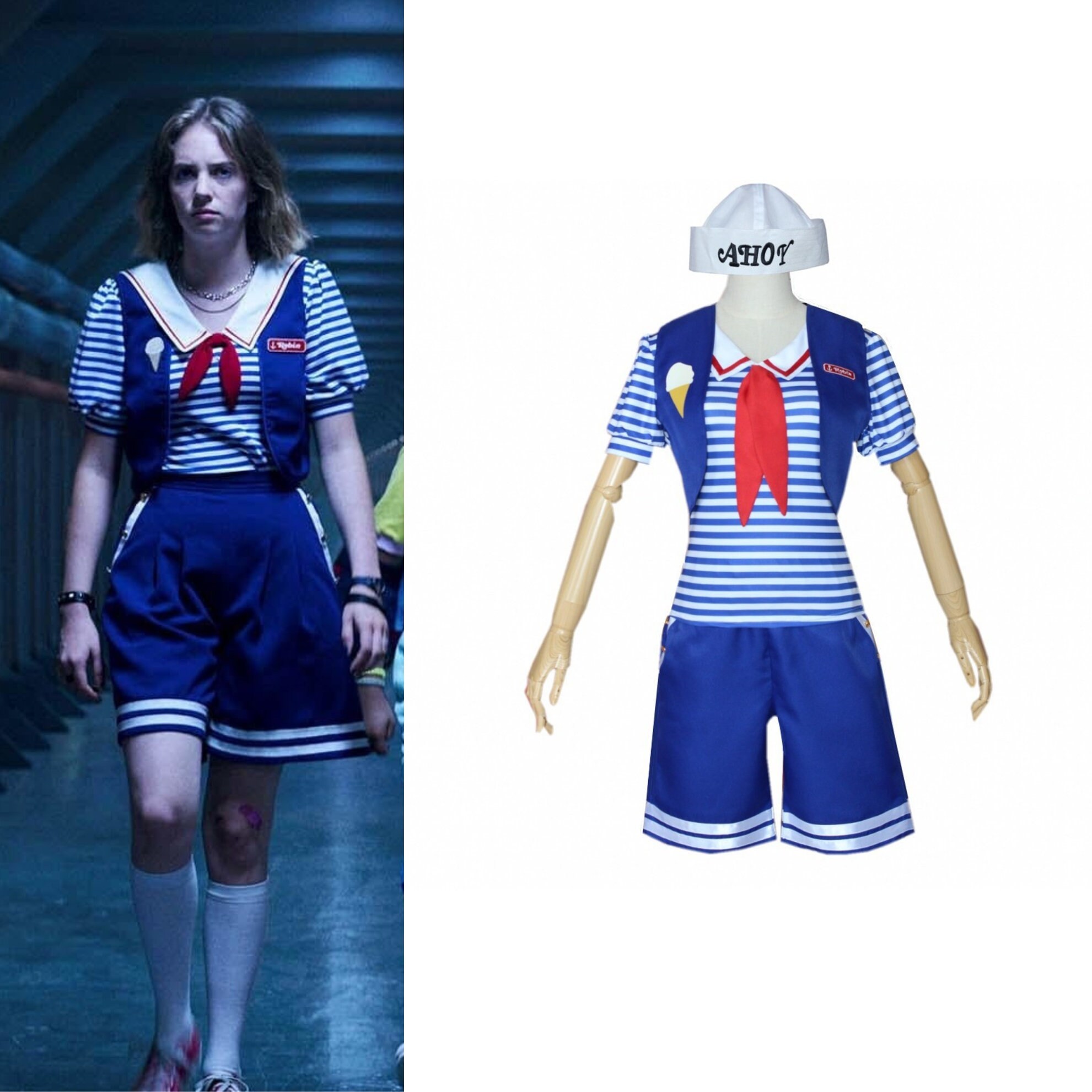 T-shirt Stranger Things Scoops Ahoy Robin Cosplay Costume Unisex - Anime  Hoodie Shop