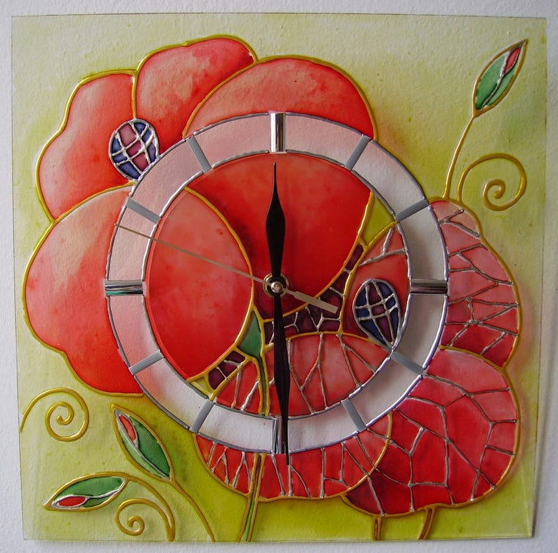 Hand painted wall clock 3