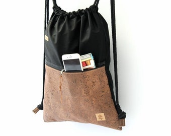 Backpack black & brown